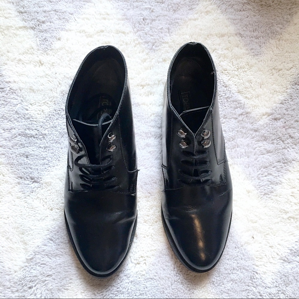 Topshop Lace Up Ankle Boots